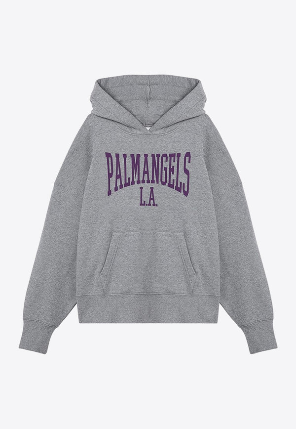 Logo Print College Hoodie