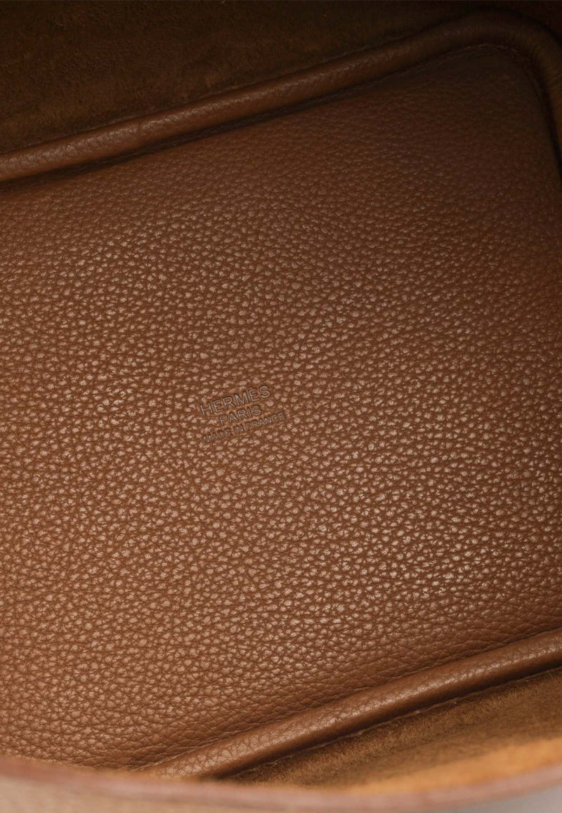 Picotin 18 in Fauve Barenia Leather with Palladium Hardware