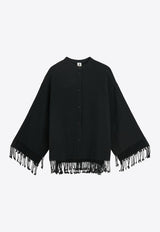 Ahlicia Button-Up Fringed Top