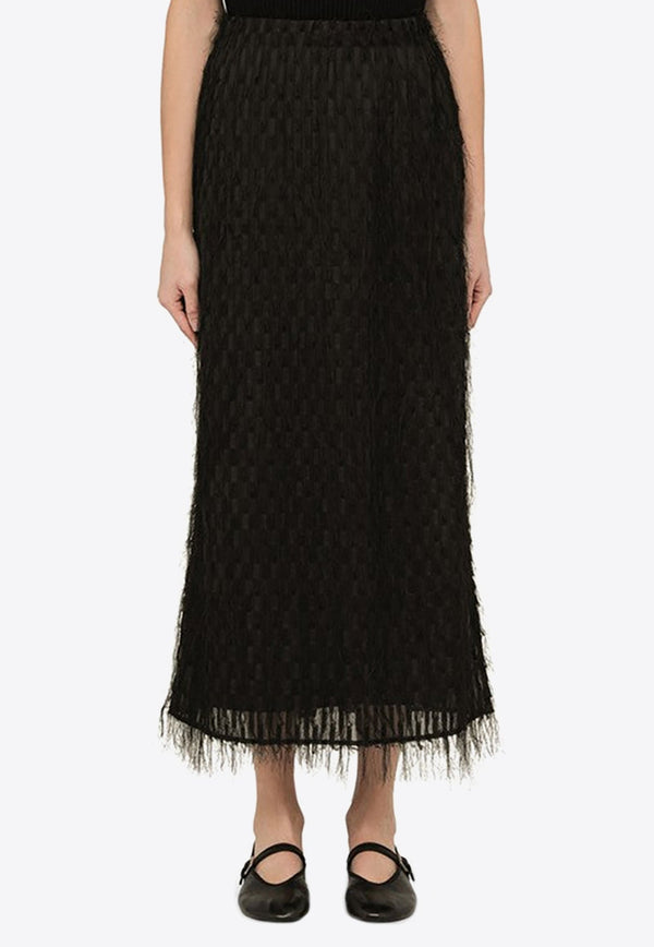 Palome Frayed Maxi Skirt