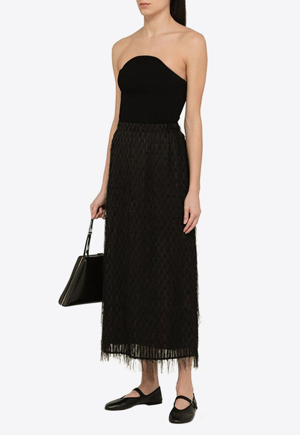 Palome Frayed Maxi Skirt