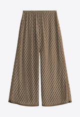 Louisan Monogram Wide-Leg Pants