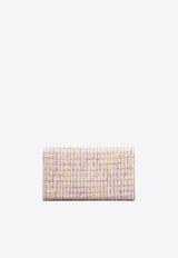 Crystal Embellished Buckle Clutch