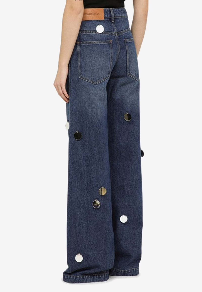 Wide-Leg Mirrors Jeans