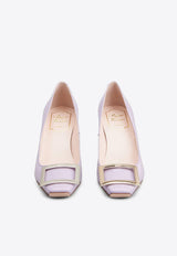 Trompette 70 Metal Buckle Pumps in Patent Leather