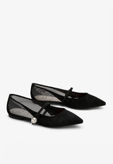 Pointed-Toe Ballerina Flats