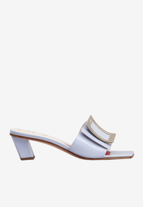 Love 45 Metal Buckle Mules in Patent Leather