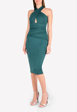 Sabelle Crossover Sheath Dress