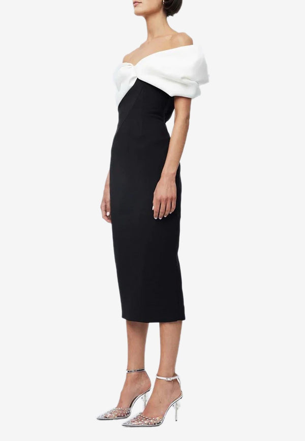 Matteo Off-Shoulder Midi Dress