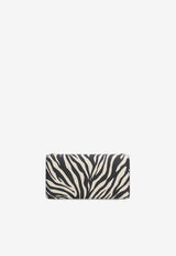 Mini Zebra Print Leather Clutch