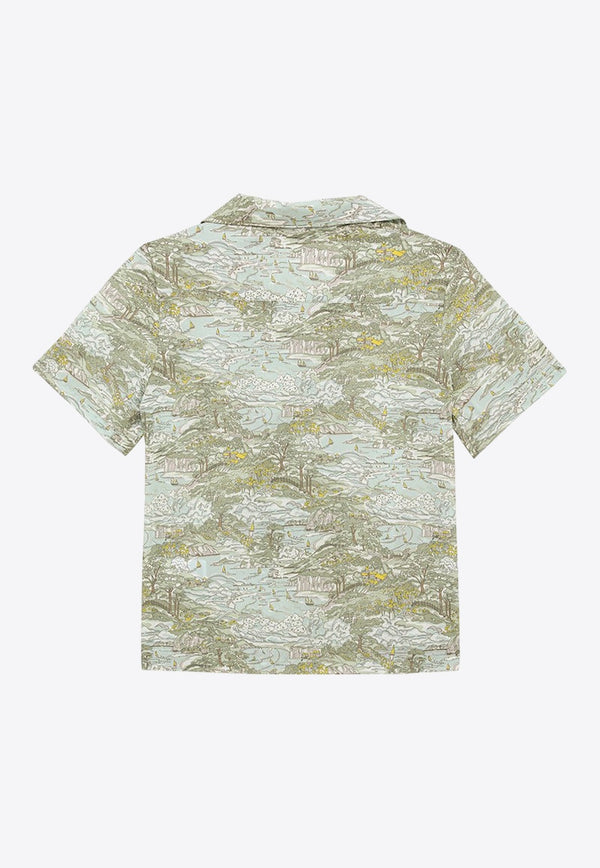 Boys Graphic-Pattern Short-Sleeved Shirt