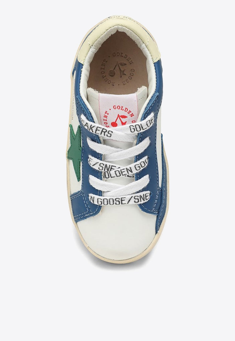 X Golden Goose Boys Star Patch Leather Sneakers