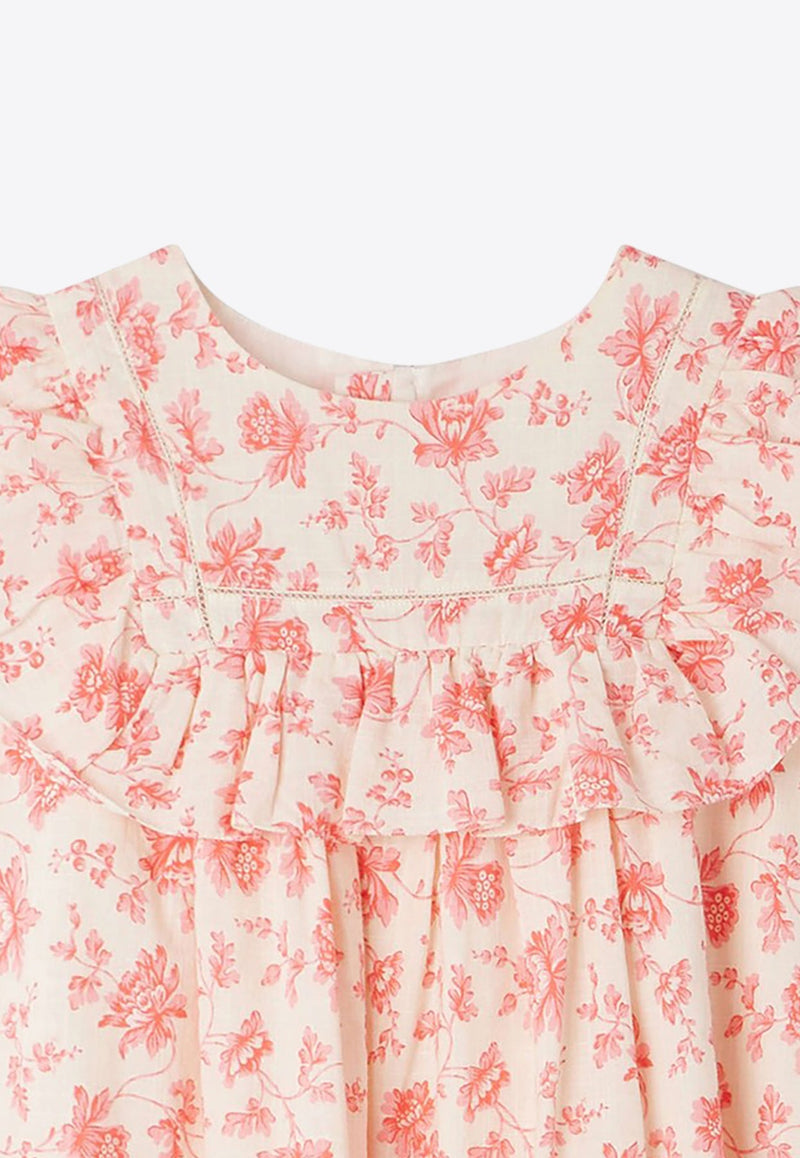 Girls Charlyne Floral Print Dress