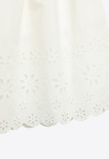 Girls Flora Broderie Anglaise Skirt