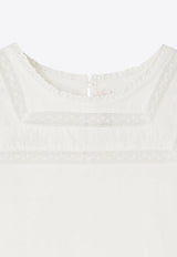 Girls Fina T-shirt with Lace Inserts