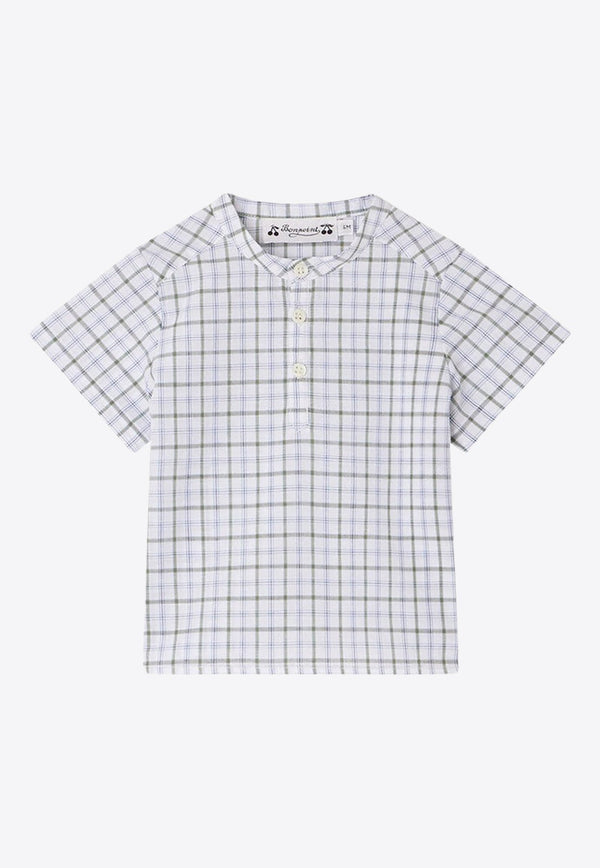 Boys Cesari Check Pattern Shirt