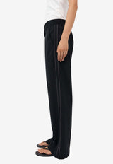 Side Stripe Straight-Leg Pants