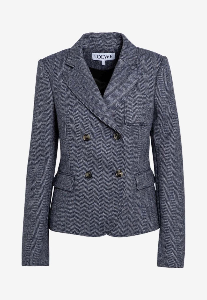 Double-Breasted Wool Blazer