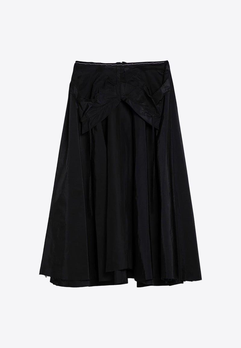 Taffeta Midi Skirt