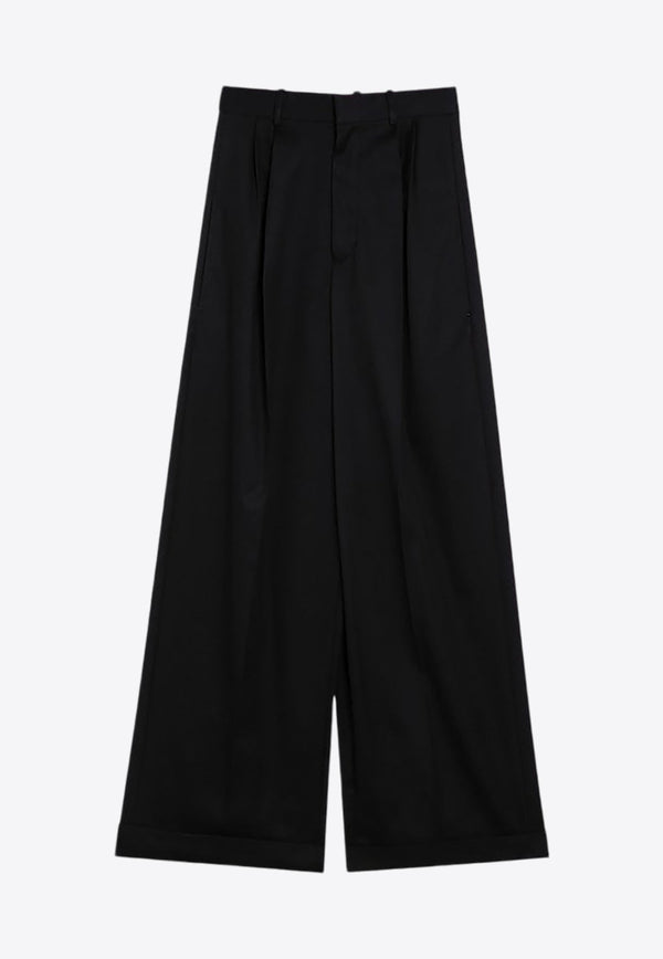 High-Waist Pleated Wide Pants