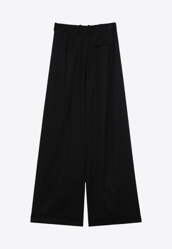 High-Waist Pleated Wide Pants