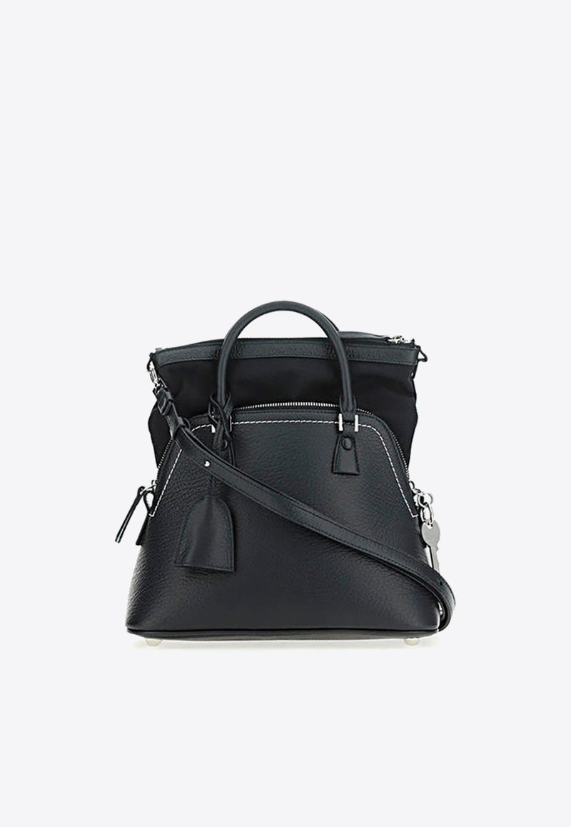 Mini 5AC Classique Top Handle Bag in Grained Leather