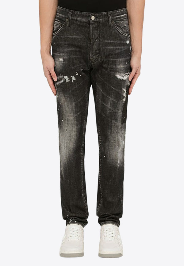 Washed Distressed Jeans