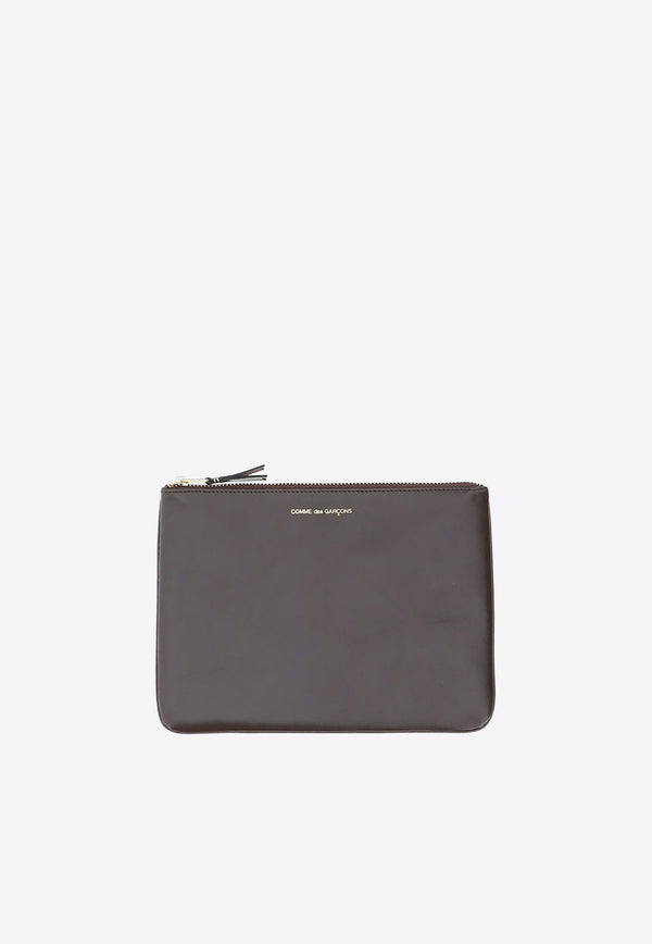 Logo Print Classic Zip Wallet