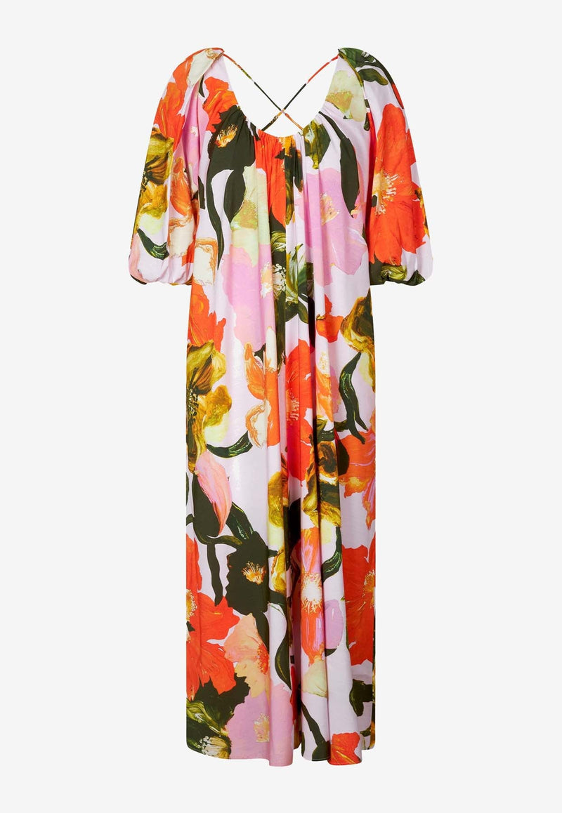 Teresa Floral Print Maxi Dress