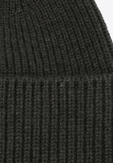 Wool-Blend Ribbed Beanie