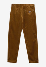 Straight-Leg Corduroy Pants