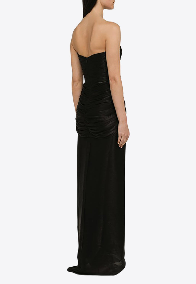 Brigitta Strapless Cut-Out Gown