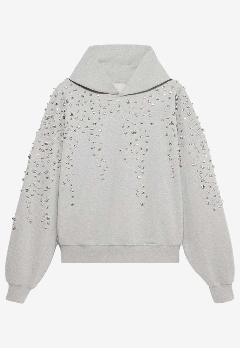 Crystal-Embroidered Hoodie