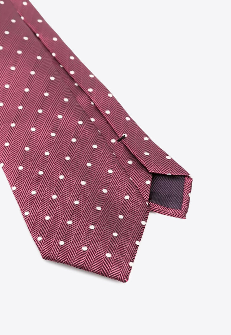 Polka Dot Silk Tie