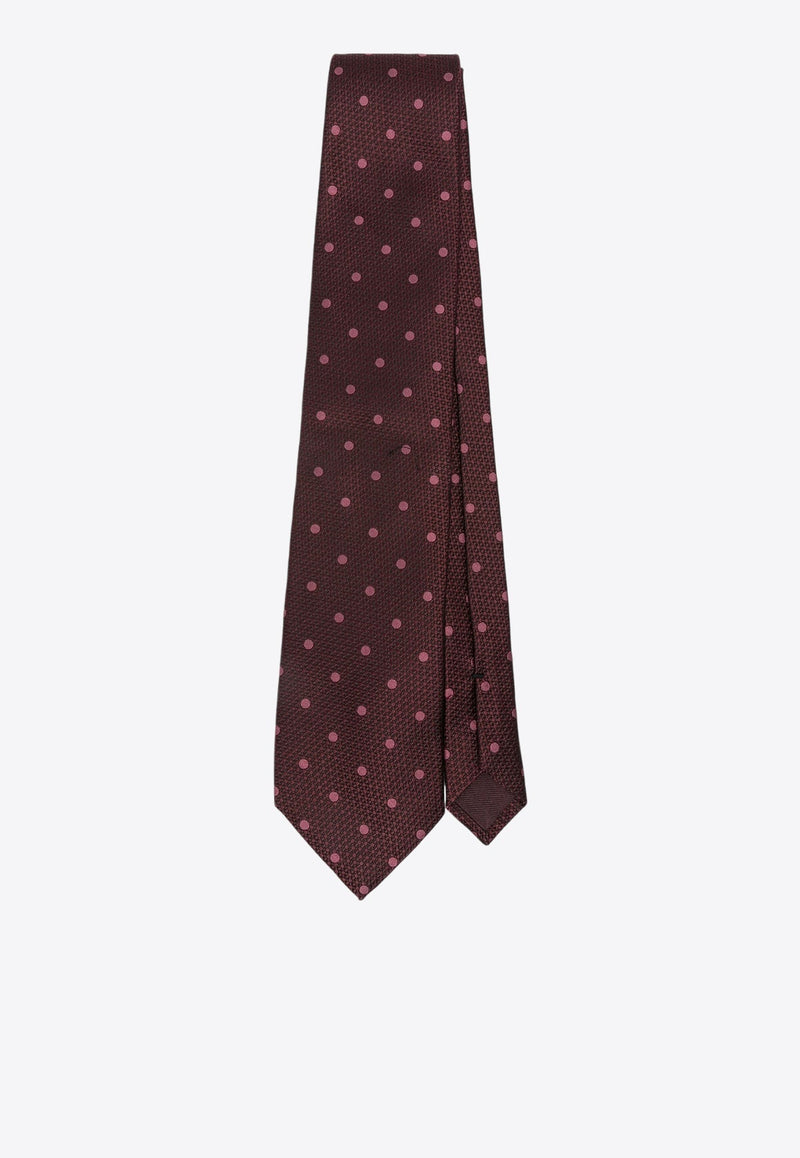 Polka Dot Silk Tie