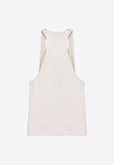 Satin U-neck Tank Top