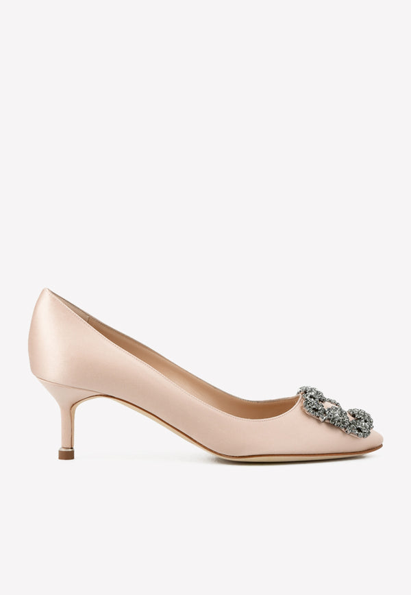 Hangisi 50 Satin Pumps with FMC Crystal Buckle