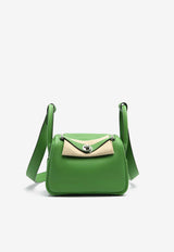 Mini Lindy 20 in Vert Yucca Clemence Leather with Palladium Hardware