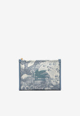 Medium Denim Jacquard Pouch Bag