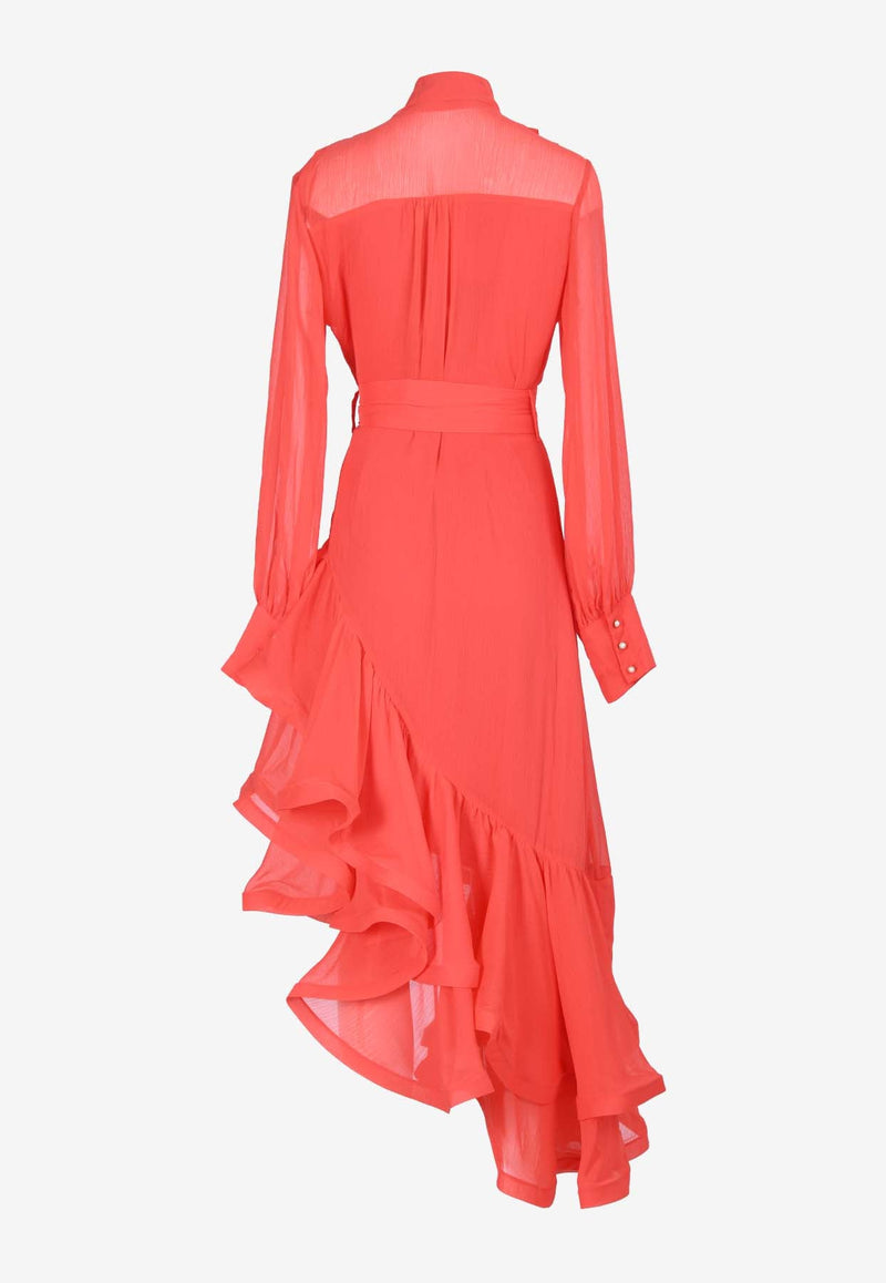 Genevieve Asymmetric Ruffled Dress