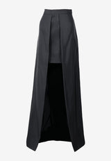 Silk Layered A-line Skirt