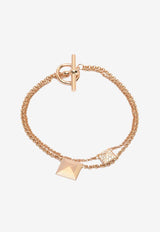 Clou d'H Bracelet in Rose Gold and Diamonds