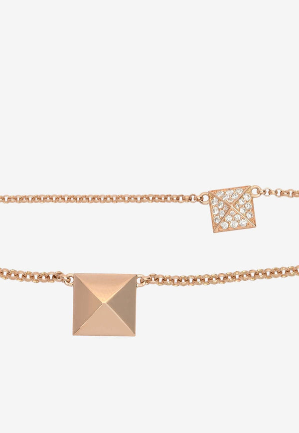 Clou d'H Bracelet in Rose Gold and Diamonds