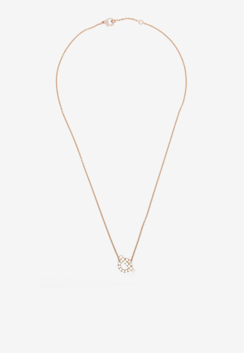 Finesse Pendant in Rose Gold and Diamonds