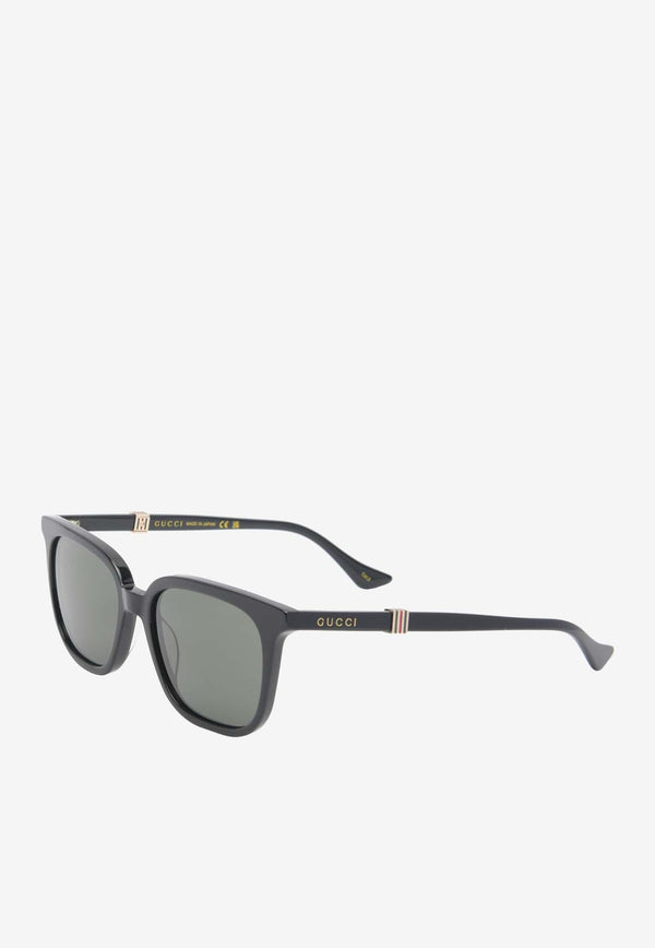 Square-Shaped Logo Sunglasses