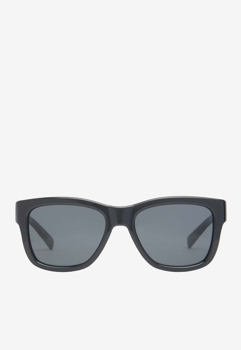 Logo Print Square Sunglasses