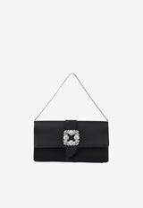 Capri Satin Clutch with CLC Crystal Buckle