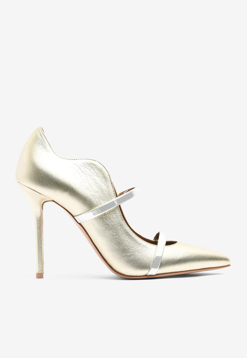 Maureen 100 Metallic Leather Pumps