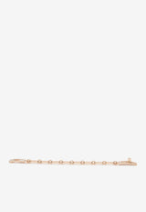 Kelly PM Chaine Bracelet in Rose Gold and Half Diamonds