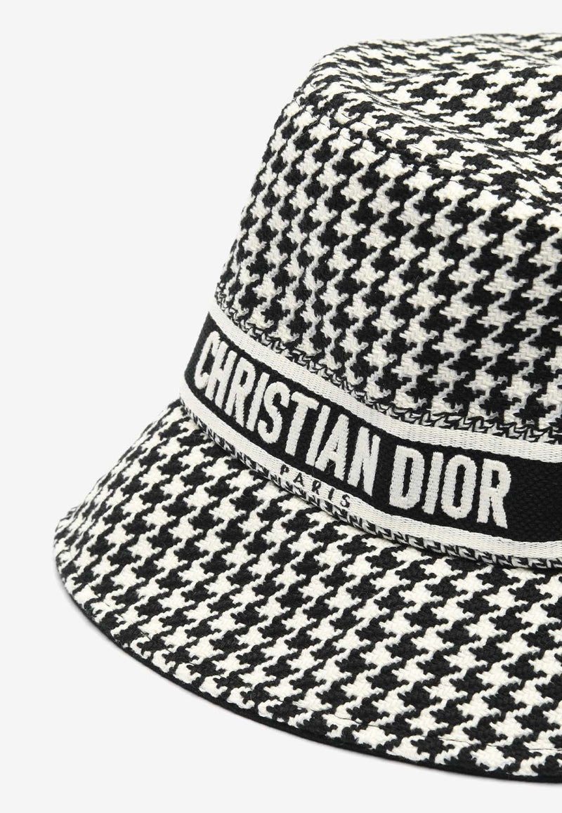 Houndstooth Logo Bucket Hat